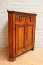 Louis XVI style Corner cabinet in Oak, France 18th century