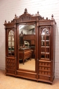 Gothic style Armoire in Walnut, France 19th century