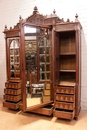 Gothic style Armoire in Walnut, France 19th century