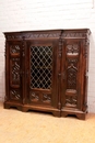 Gothic style Bookcase in Walnut, France 19th century