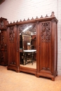 Gothic style Bedroom in Walnut, France 19th century