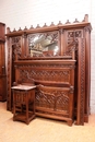 Gothic style Bedroom in Walnut, France 19th century