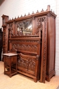 Gothic style Bedroom in Walnut, France 19th century