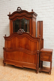 3 pc walnut Louis XVI bedroom