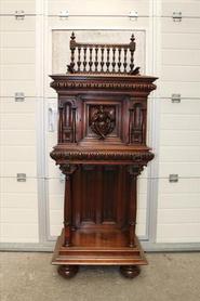 Solid walnut joker cabinet 19th century