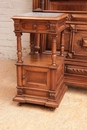 Henri II style Bedroom in Walnut, France 19th century