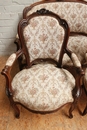 Louis XV style Seats in Walnut, France 19th century