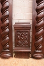 Renaissance style Columns in Oak, Belgium 1900