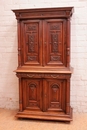 Henri II style Cabinet in Walnut, France 19th century