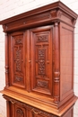 Henri II style Cabinet in Walnut, France 19th century