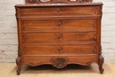 Louis XV style Bedroom in Walnut, France 19th century