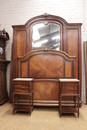 Transition style Bedroom in mahogany and bronze, France 19th century