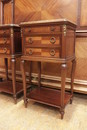 Transition style Bedroom in mahogany and bronze, France 19th century