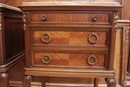 Transition style Bedroom in mahogany and bronze, France 19th century