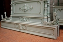 Louis XVI style Bedroom in paint wood, France 19th century