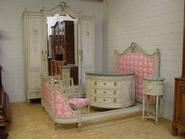 6 pc original painted Louis XVI bedroom set 19th century