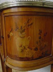 pair of bombay inlay nightstands