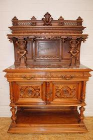 Walnut figural server 19th century