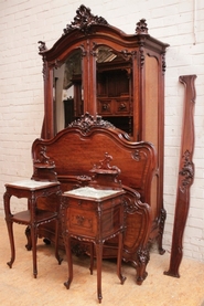 4pc  Louis XV style bedroom in mahogany