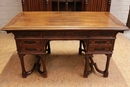 Gothic style Office set in Walnut, France 19th century