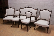 5 pc walnut Louis XV sofa set