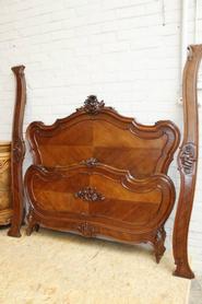 Walnut Louis XV bed 19th century