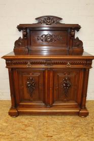 Walnut Henri II cabinet 19th century