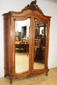 walnut Louis XV  bombay armoire 19th century