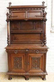 Walnut cabinet 19th century