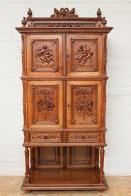 Walnut Louis XVI cabinet 19th century