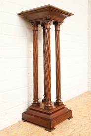 Walnut Henri II pedestal 19th century