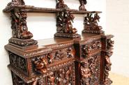 Italian walnut Renaissance cabinet 19th century