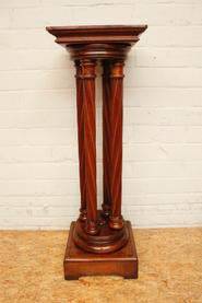 Walnut Henri II pedestall 19th century