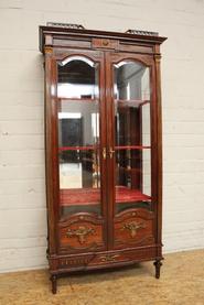 Mahogany Louis XVI display cabinet 19th century