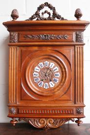 Walnut Louis XVI wall clock 19th century