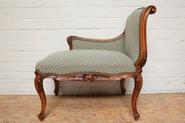 Little walnut Louis XV sofa 19th century