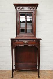 Little Rosewood Art-Nouveau display cabinet circa 1900