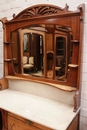 Art Nouveau style Bedroom in mahogan and maple, Belgium 1900