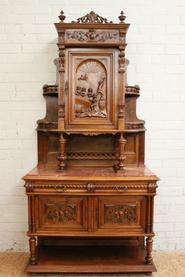 Walnut Henri II server 19th century