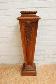 walnut Louis XVI pedestal 19th century