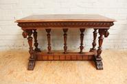 Walnut Henri II center table 19th century