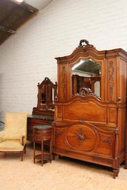 5 Pc. walnut Louis XVI bedroom set 19th C.