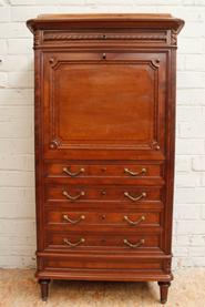 Mahogany Louis XVI secretary desk 19th century