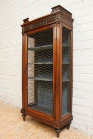 Little walnut display cabinet 19th century