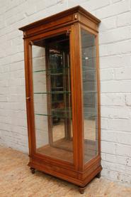 Henri II walnut display cabinet 19th century