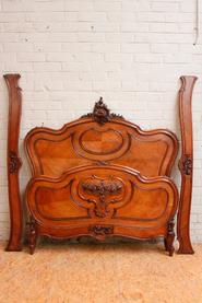 Walnut Louis XV bed 19th century