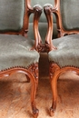 Louis XV style Sofa set in Walnut, France 19th century