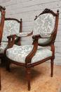 Louis XVI style Seats in Walnut, France 19th century