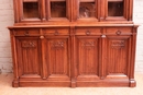 Gothic style Bookcase in Walnut, France 19th century