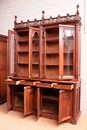 Gothic style Bookcase in Walnut, France 19th century